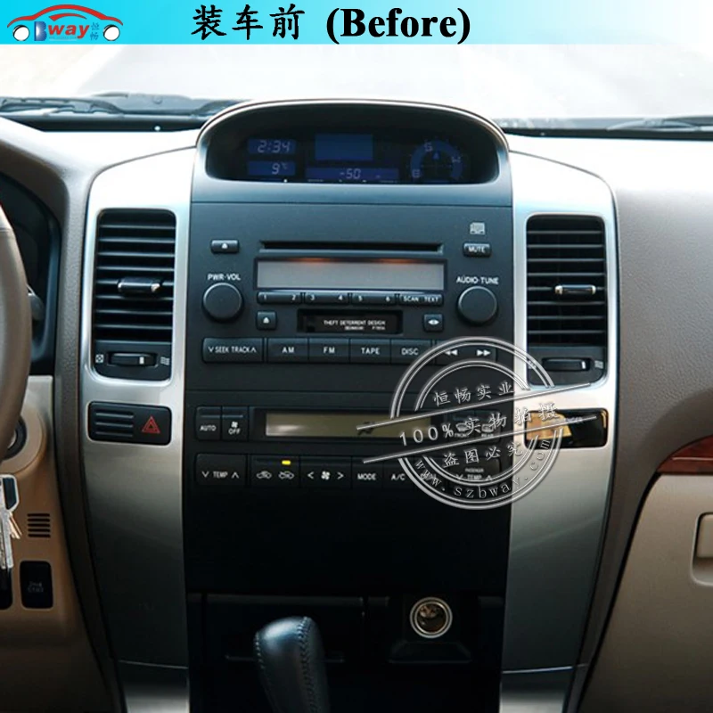 Best Without CANBUS HACTIVOL 9" 1024*600 Quadcore android 8.1 car radio for Toyota Prado 2004-2009 car DVD player gps navi wifi 4