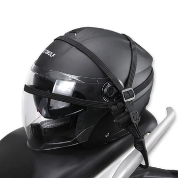 

Universal Moto Helmet Mesh Net Motorcycle Luggage Net Protective Gears Luggage Hooks Motorcycle Accessories Organizer Holder