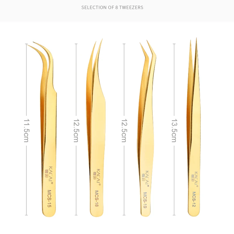 Бренд Kacai, новинка, серия MCS, Премиум класс, красивые щипцы для макияжа, норковые ресницы, удлиняющие, высокое качество, ультра тонкие пинцеты