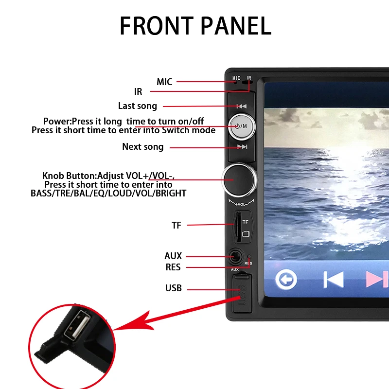 2 Din Car Radio Autoradio 7\ 2 Din Car Radio Autoradio 7\