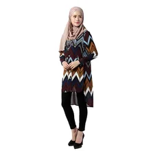 Yeni Müslüman Hanım Şifon Kaftan Abaya Uzun Kollu Kokteyl Parti Elbise Müslüman Hanımefendiler Şifon Elbise