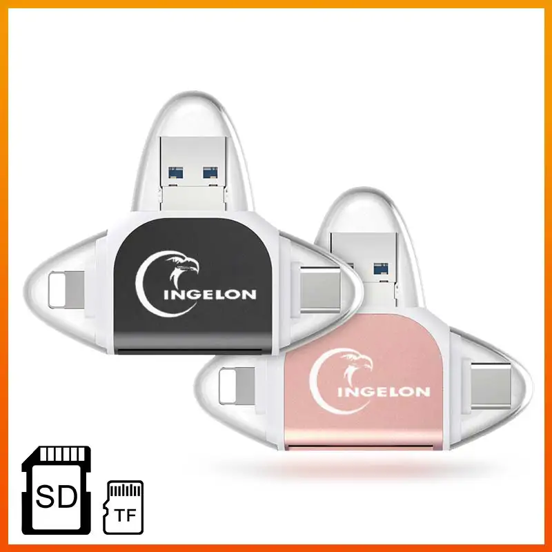 переходник картридер Smart type c Micro SD card reader Lector De Tarjeta карта памяти USB адаптер e Reader