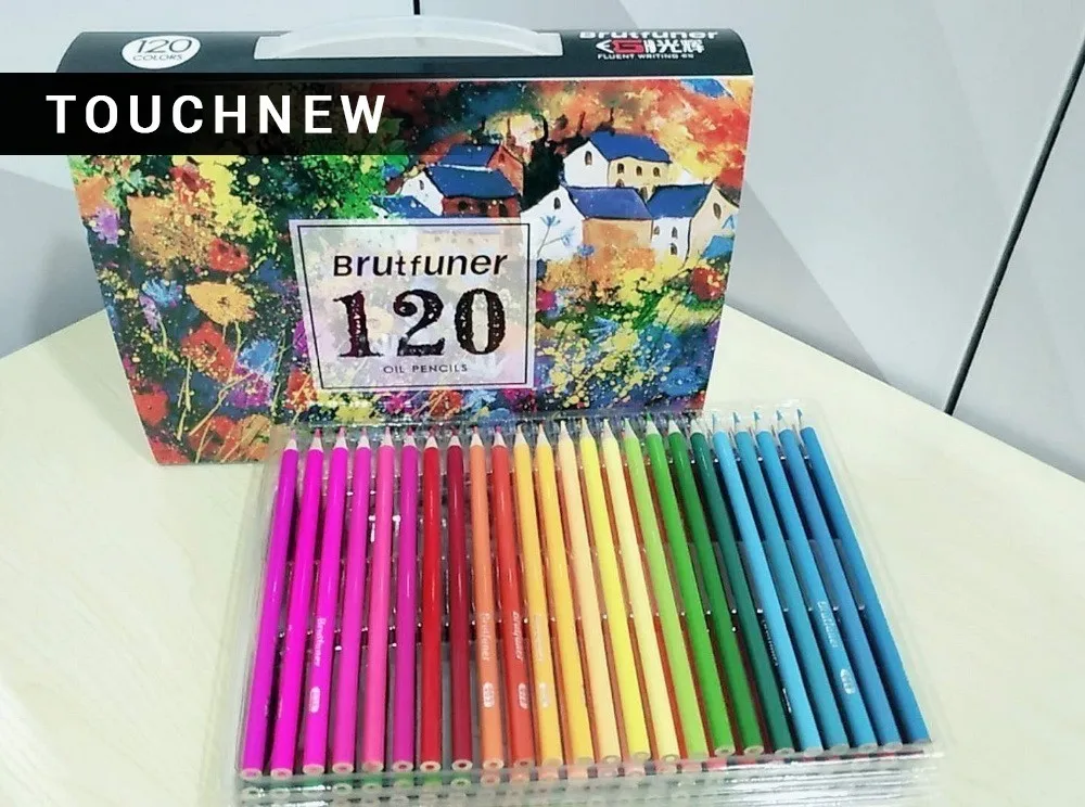 

Best Durable Genuine 120 pencil cute oily water-insoluble lead cartoon color pen graffiti school-supplies NEW Safety