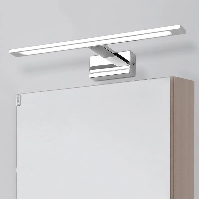 

Modern LED Mirror Headlight Stainless Steel Acrylic Wall Light / Home Make Up Room Bathroom Counter Wall Lamp Lighting Fixtures