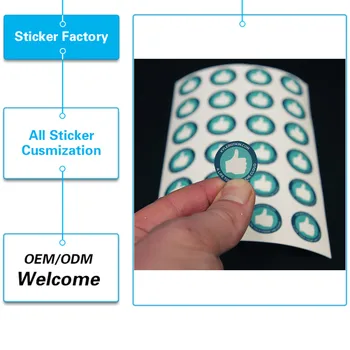

UV protected waterproof PVC for package and gift use custom sticker label