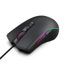 Мышь для геймеров Лидер продаж hxsj A869 7-Цвет светодиодный волокно USB Проводная Мышь для компьютерных игр, профессиональные геймеры дропшиппинг