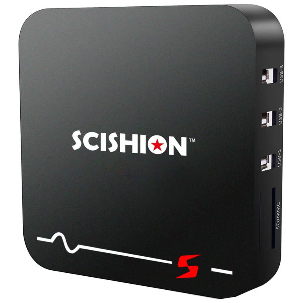 Scishion Model S ТВ коробка Rockchip3229 Android 8,1 2GB Оперативная память+ 16 Гб Встроенная память 2,4G Wi-Fi 100 Мбит/с Поддержка 4K H.265