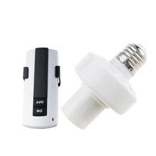 E27 круглые светодиодные лампы держатель+ Кнопка ВКЛ/ВЫКЛ пульт дистанционного управления прочный легкие винтовые Кепки гнездо Беспроводной переключатель розничный пакет быстрая UR