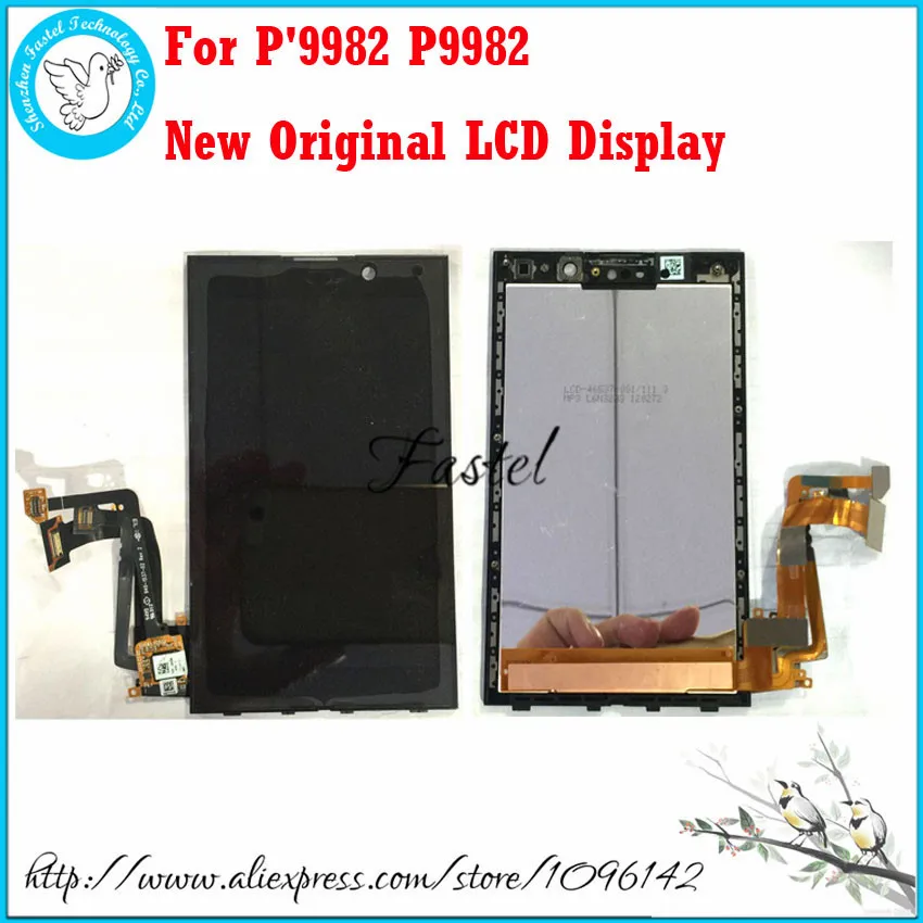 For BlackBerry Porsche Design P'9982 P9982 9982 New Original Mobile phone LCD Display + Touchscreen Digitizer Free Tools
