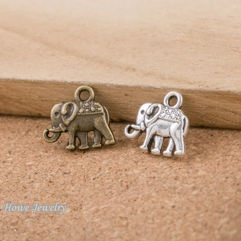 

120pcs vintage Elephant charms fit for Pendant European Style DIY jewelry findings D054