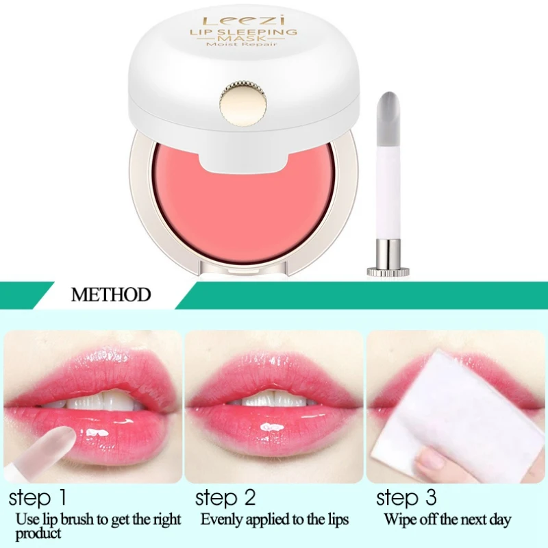 Waterproof Natural Rose Essence Lip Mask Moisturizing Nourishing Lips Lighten Lip Lines Rose Essential Oil Lip Cream