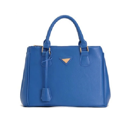 blue color handbags