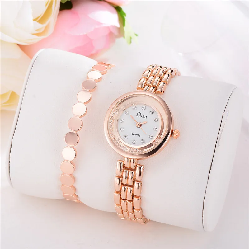 

Women Wrist Watches Light Luxury Lady Temperament Watch Bracelet Set Chain Wristwatch Birthday Gift Montres Femmes 2019 Uhren