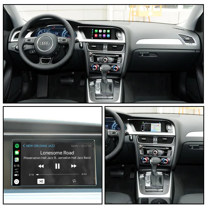 Joyeauto Wifi беспроводная Apple CarPlay автомобильная игра Android авто зеркало A4 A5 Q5 без MMI OEM