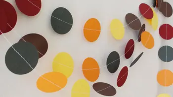 

Fall banner Fall paper 10ft banners, Autumn circles garland , Garland, Thanksgiving Fall Decor, Autumn Garland, Fall Wedding