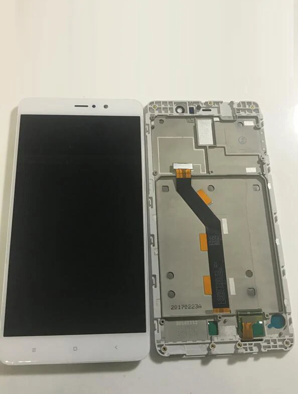 

with frame new LCD Display And Touch screen full Assembly For xiaomi 5s digitizer panel lens glass Display with tools