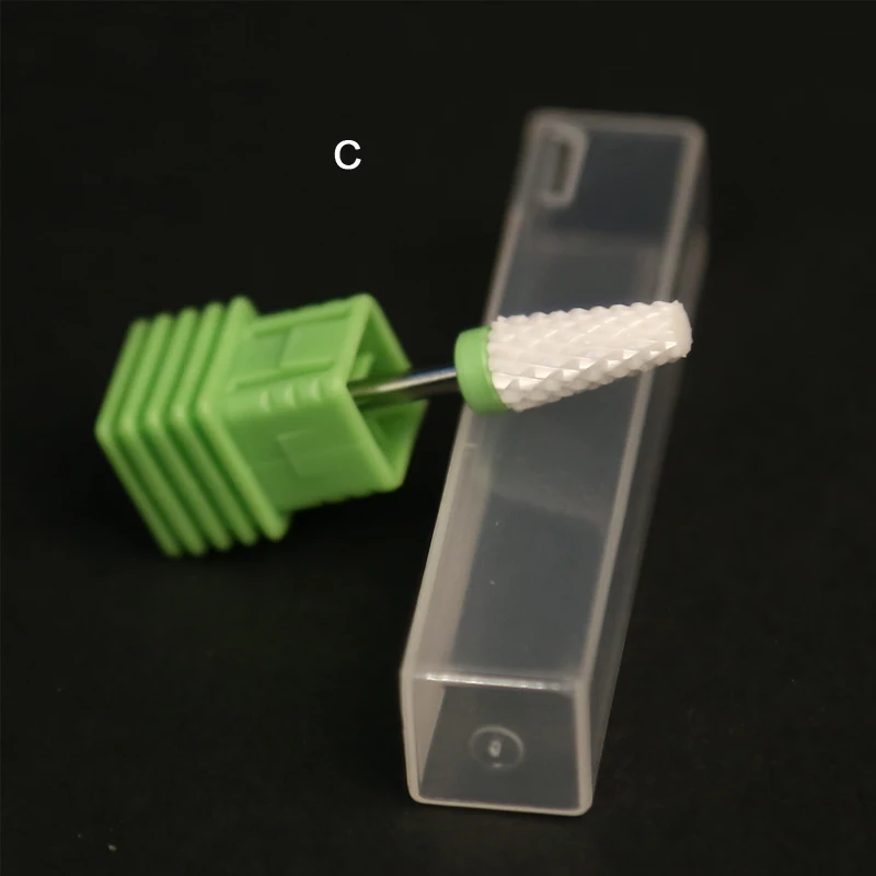 2 шт./лот гладкая верхушка фреза керамический сверло для ногтей мельница резак пилки для ногтей