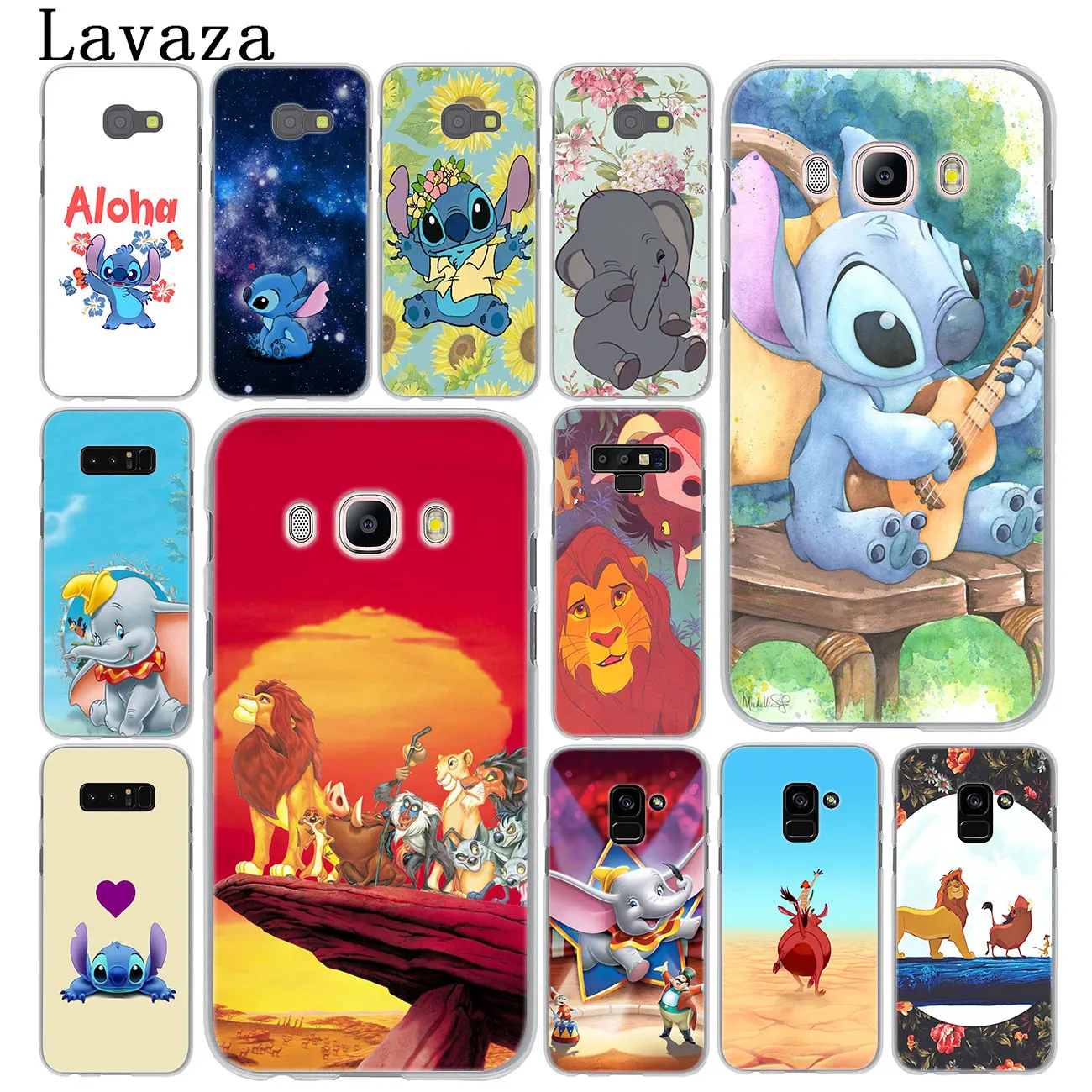 Чехол для телефона Lavaza Lilo Stitch The lion king Dumbo Samsung Galaxy Note 10 9 8 A9 A8 A7 A6 Plus 2018 A3 A5 2017 2016 2015