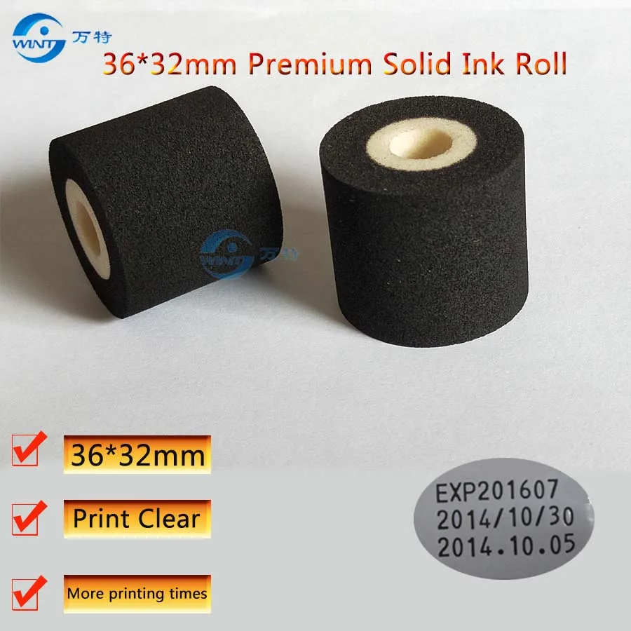 36*32mm Energy Saving Hot Printing Ink Roll for 380f Ink Coding Machine