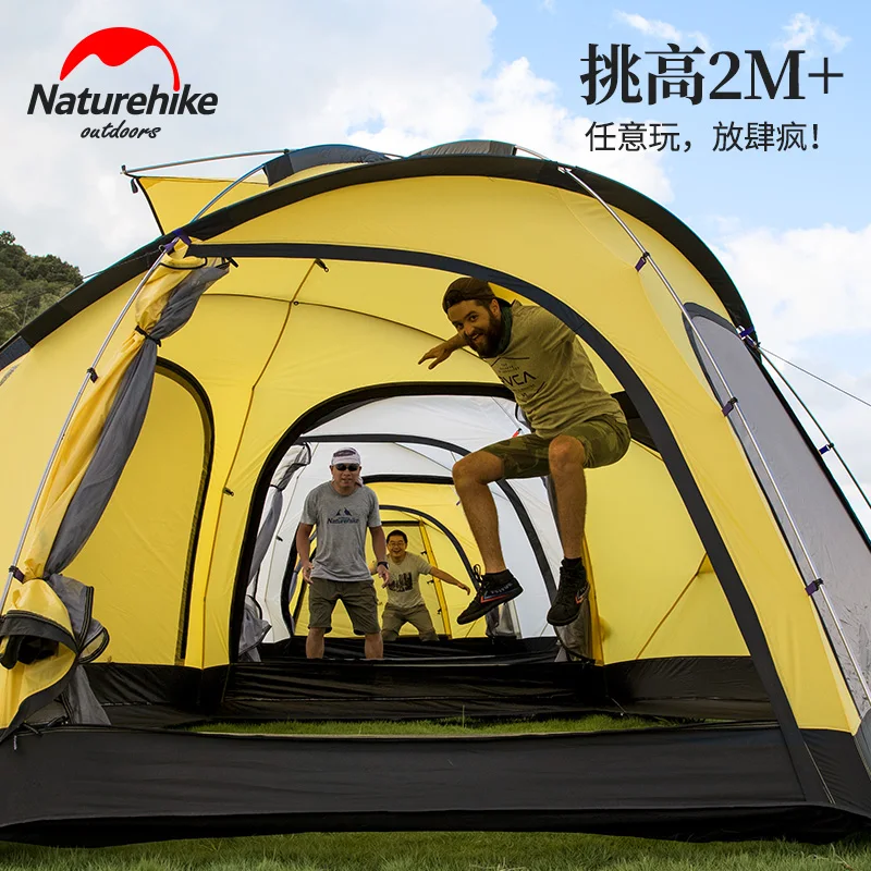 Naturehike Factory Store Cloud Burst Shelter 8-10 человек палатка для семейной команды большая палатка 2 в 1 тент