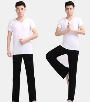 

Sexy Men's Yoga Tops+Pants Comfortable Ice Pajamas Sets Men Sleepwear Home Pyjamas Night bath Clothes conjunto de yoga
