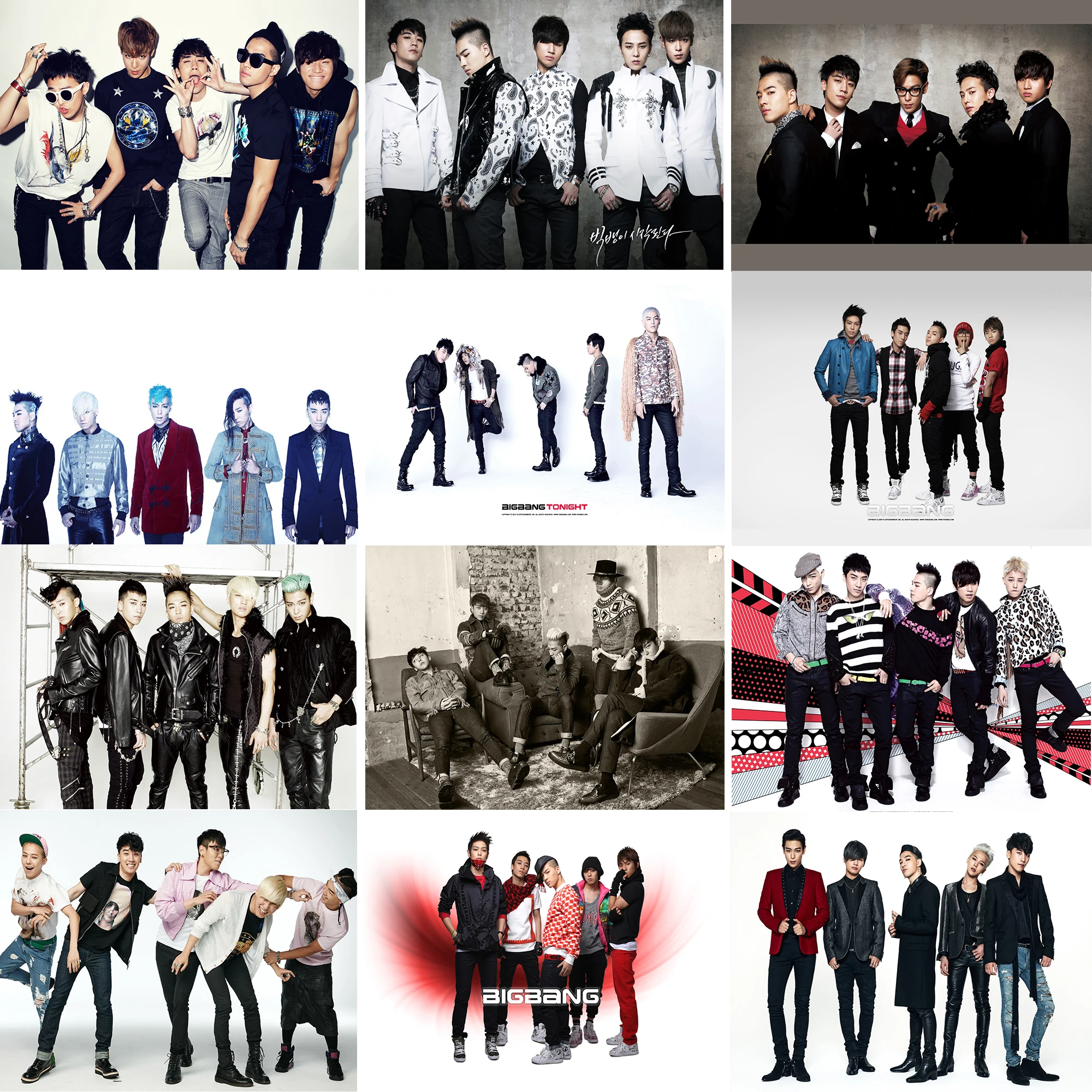 

BIGBANG Posters Wall Stickers Home Decoration K-pop