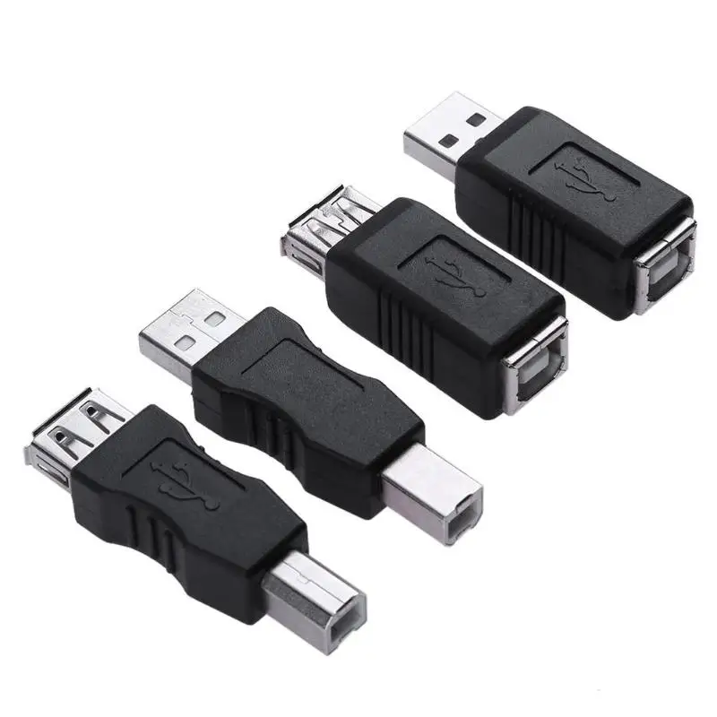 4 шт. принтер USB разъем USB 2,0 Тип A Женский к USB B Мужской адаптер пол смены соединителя конвертер