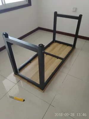 100x60x75 CM للصدأ الساقين محمول مكتب كمبيوتر مكتب الكتابة طاولة مكتبية