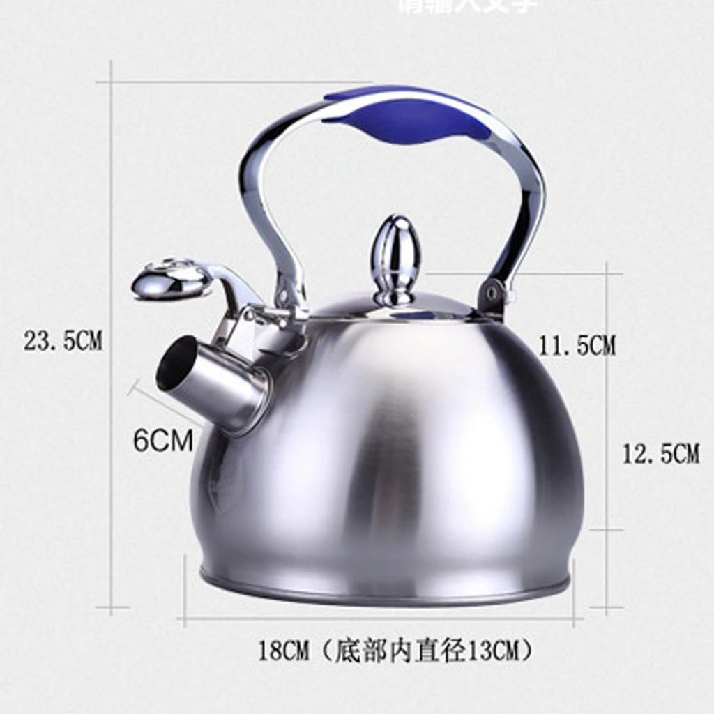 Tea Kettle Whistling Tea Kettle Teapot Design Quick Boiling Rust Resistant Durable Stainless Steel Whistle Stove Top Pot Teaware