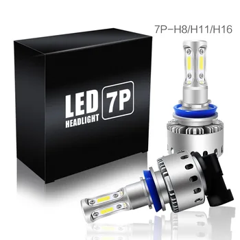 

2pcs 100W 12000LM Car LED Headlight Bubls 9S CSP Headlight Kit fog Light 6000K White H4 HB2 9003 H7 H1 360 Degree Waterproof