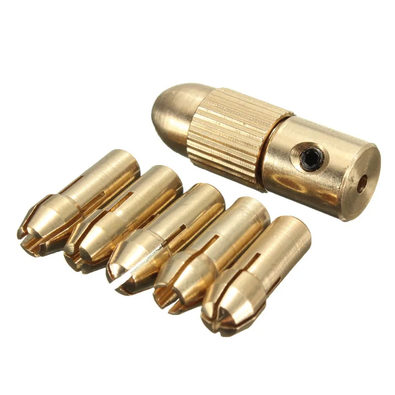 

5pcs/Set 2.3mm Small Electric Drill Bit Collet Micro Twist Drill Chuck Set