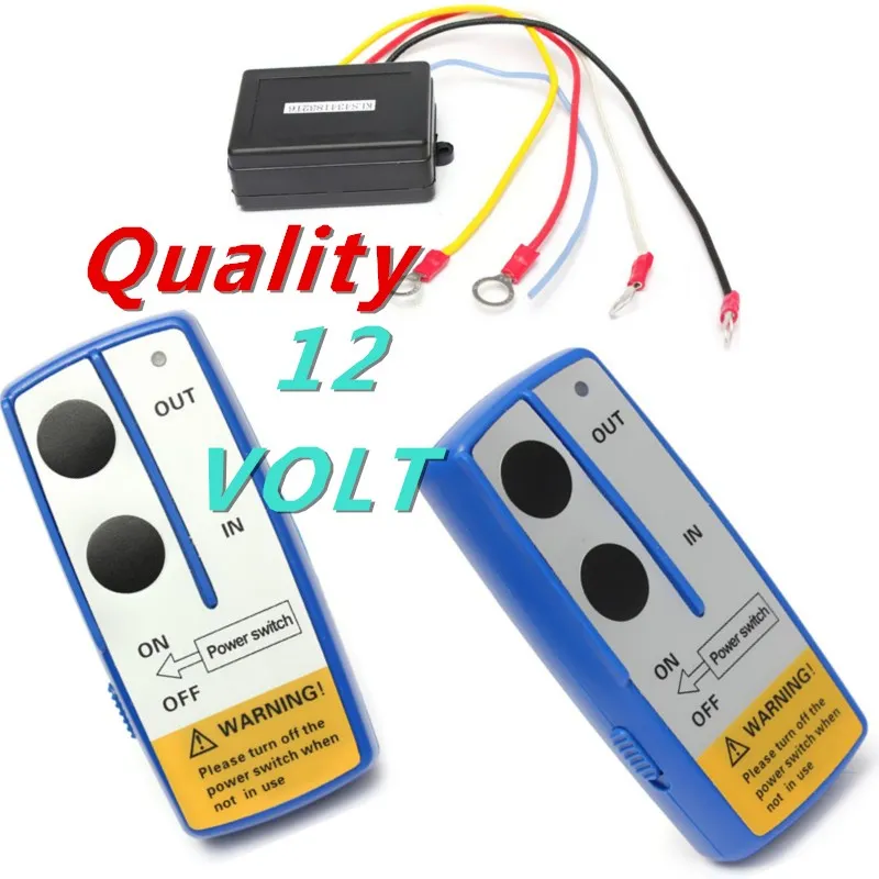 

Universal 3Pcs12V Car Auto Wireless Winch Remote Control Twin Handset Two Matched Transmitters Easy Install