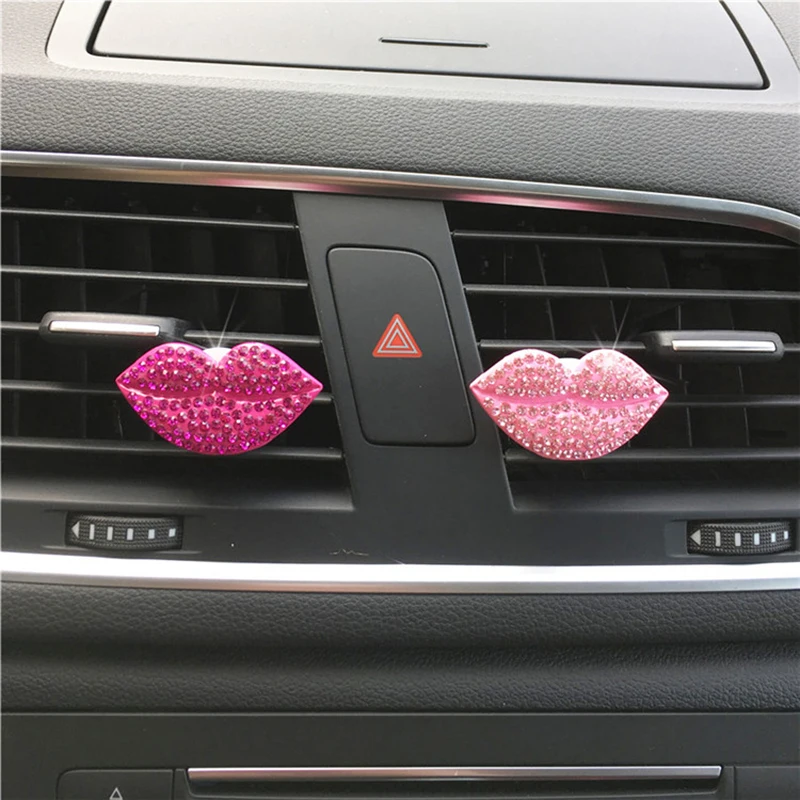 

Car Perfume Fragrant Clip Loving Lips Air Outlet Fragrance Perfume Air Freshener Essential Oil Replacement Automobile Accessorie