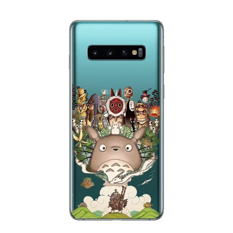 МИЛЫЙ Тоторо Унесенные призраками Ghibli Аниме Миядзаки мягкий чехол для Samsung Galaxy J3 J5 J7 J7 ЕС J6 J8 NOTE 8, 9 - Цвет: TPU