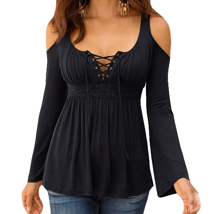 

CTFZ00194 Long sleeves strapless wild upper outer garment women Dropshipping
