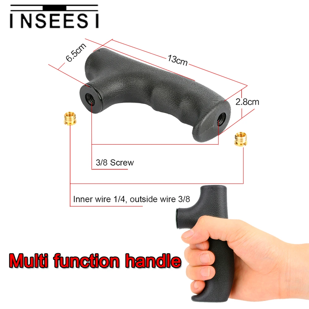 

INSEESI Handle Grip Monopods Walking Hiking Sticks Multi Function Plastic Crutches Head and Photographic Equipment Accessories