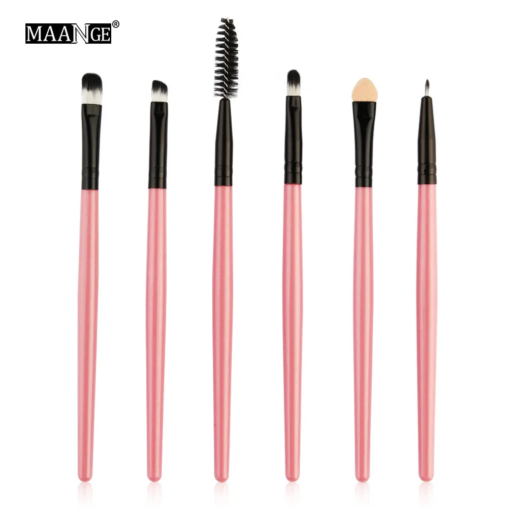 

6PCS Eye Makeup Brushes Cosmetics Brush Set Pro Eyeliner Eyeshadow Eyebrow Lip Brushing Beauty Make Up Tools #PL113