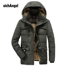 Men Winter Jacket Plus Size Thick Warm Parka Fleece Fur Hooded Military Jacket Wool Liner Coat Male Outwear Windbreaker Jacket цена Men Winter Jacket Plus Size Thick Warm Parka Fleece Fur Hooded Military Jacket Wool Liner Coat Male Outwear Windbreaker Jacket цены онлайн