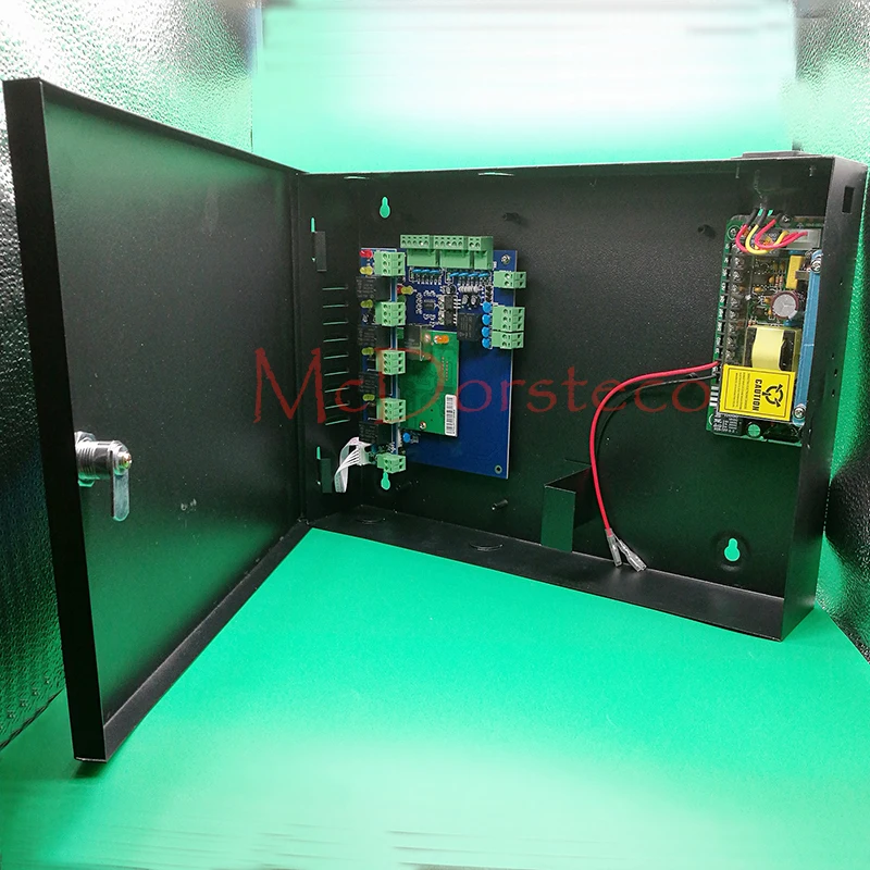 Одна система контроля доступа для двери + 12V5A блок питания + металлическая защитная коробка высокого качества TCP/IP RFID система контроля