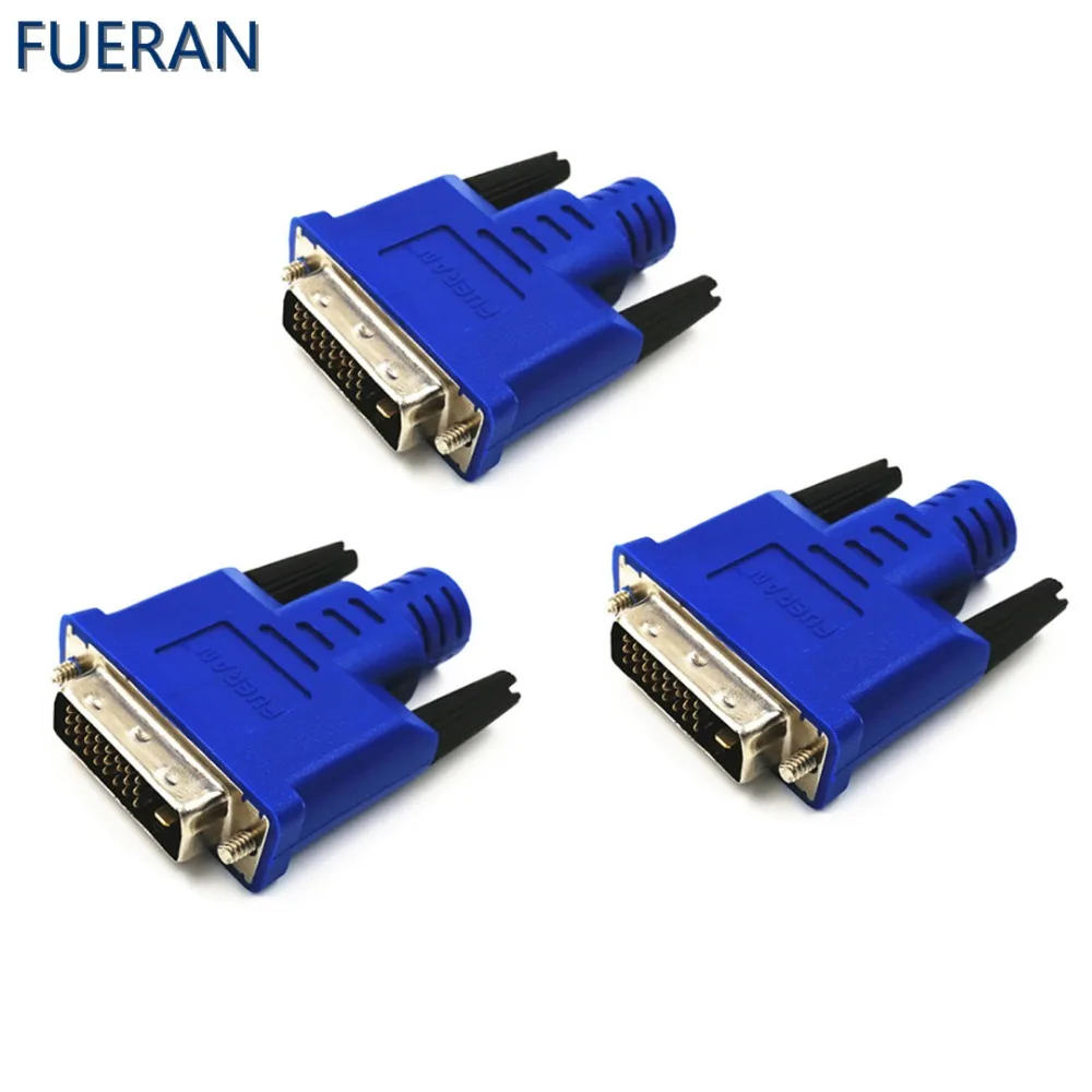 Фиктивный штекер DVI EDIDHeadless Ghost эмулятор отображения FUERAN 3 шт. (подходит для