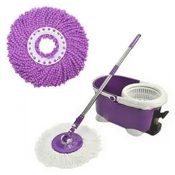 

HOT SALE! Durable 360 Rotating Head Easy Magic Microfiber Spinning Floor Cloth Replacement Mop Head for House Cleaning
