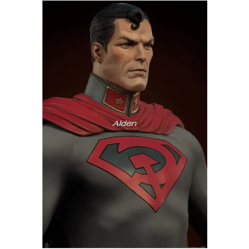 2" Супермен: Красный Сын Статуя супергерой бюст Супермен полная длина портрет PF Кал-Эль анимационная фигурка GK Коллекционная модель игрушки B979