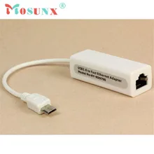 Ecosin2 Mosunx Micro 5pin USB к RJ45 10/100M Ethernet Lan Карта для samsungtable ПК 17Mar15