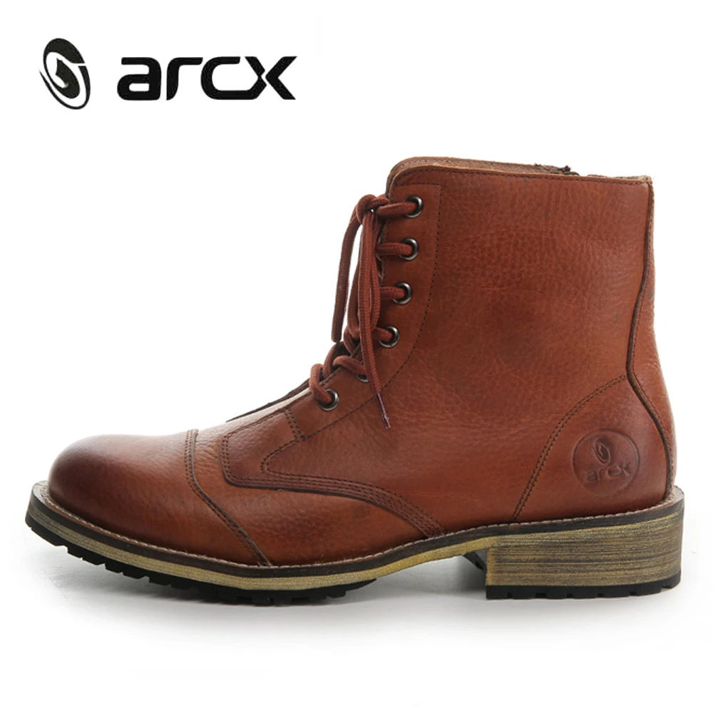 ARCX/кожаные мотоциклетные рыцарские Полусапоги Мужские дорожные сапоги