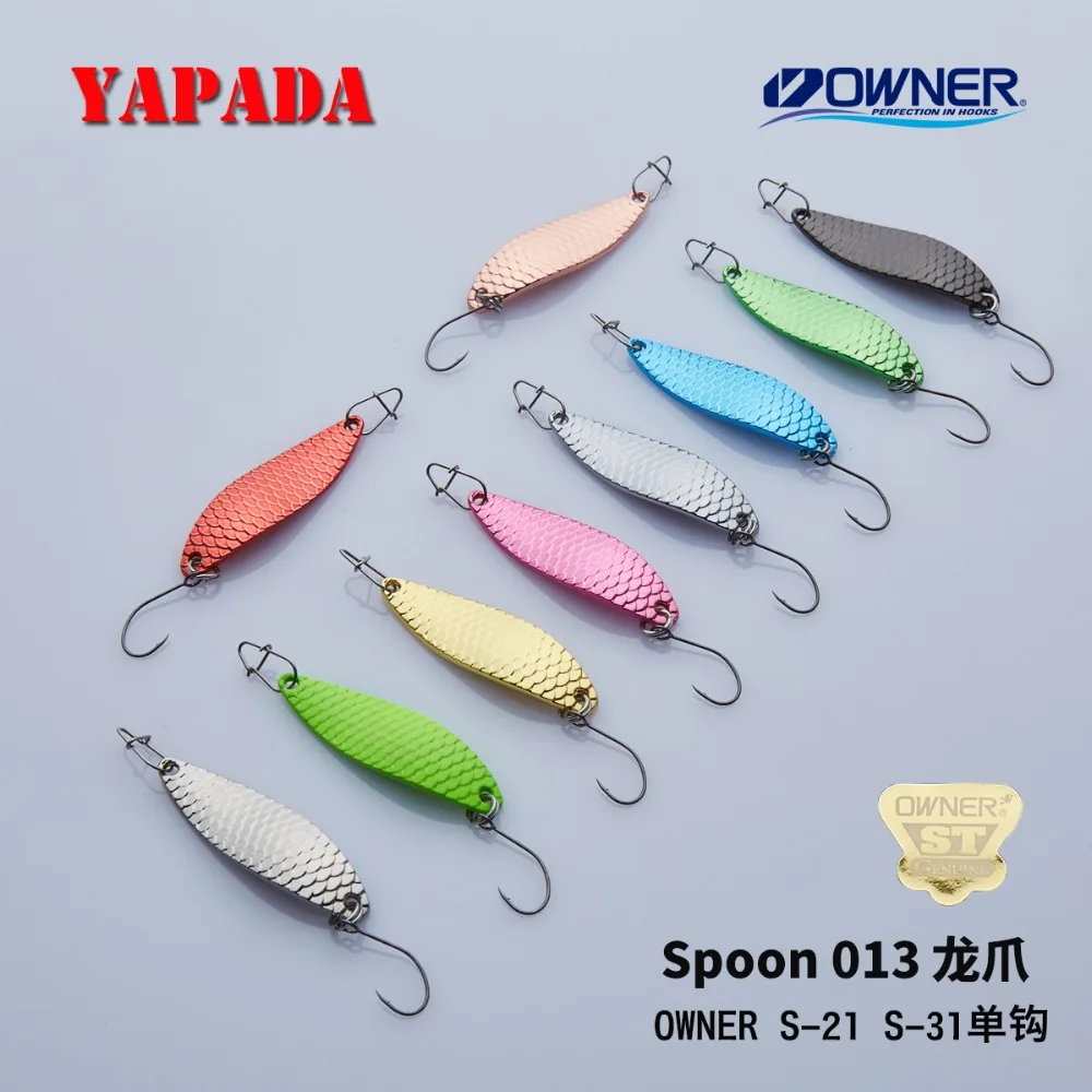 Colher de Iscas de Pesca Colher de Liga de Zinco Iscas com Gancho Yapada Duro 6 Pcs Loong Scale 3.5g e 2.5g e 1.5g Lantejoula Paillette Único