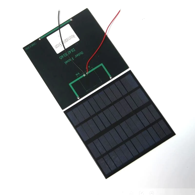 BUHESHUI Hot Sale 3W 12V Mini Solar Cell With Cable Epoxy Solar Panel
