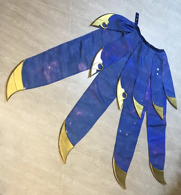 LOL Cosmic Dusk Xayah Cosplay Costume - Premium Quality Made-to-Order Option image 3