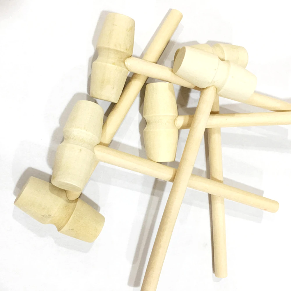 

14*4.2cm Mini Wooden Mallet Leather Craft Carving Stamping Hammer DIY Handcrafted Gavel Hand Tool