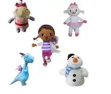 2016 Doc McStuffins Doctor Friend Girls Dragon Sheep Hippo 28 33cm Big Size Plush Toys