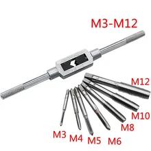 M3-M12 Регулируемая трещоточная головка гаечный ключ машинист инструмент кран с винтовой резьбой инструмент